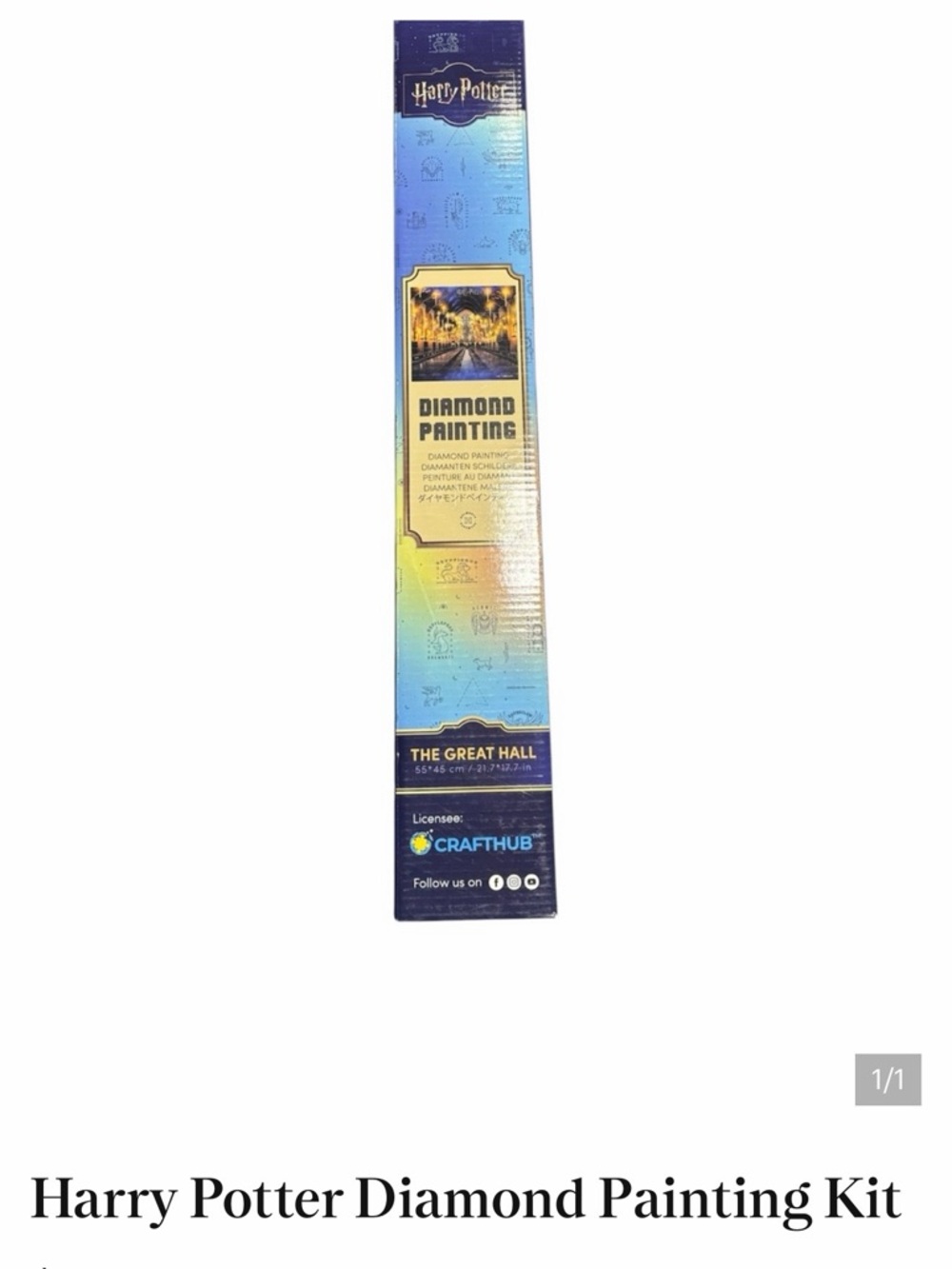 Harry Potter Diamond Painting Kit - Blue and Yellow Box